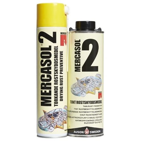 mercasol 2 - abi divi Mercasol 2 iepakojums - aerosols un 1l grubuļpistolei