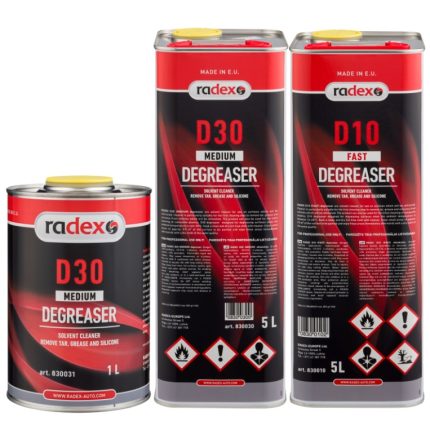 Radex d30, d10 attaukotaji 1l un 5l iepakojumi