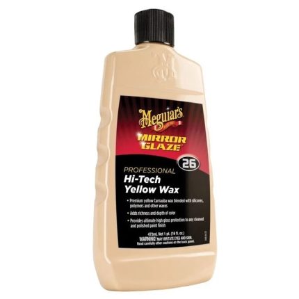 Meguiars Mirror Glaze Hi Tech Yellow Wax aizsargvasks